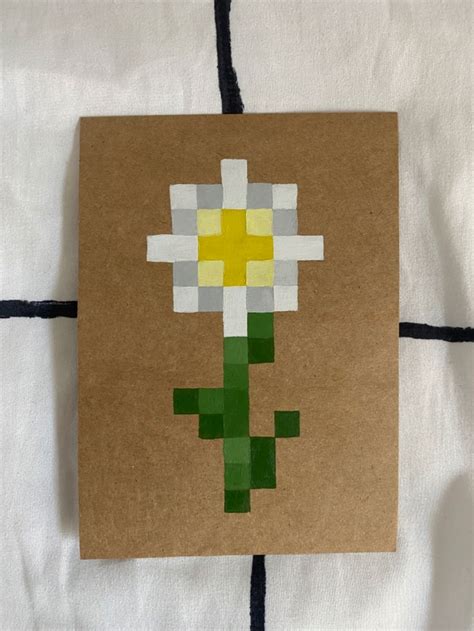 Express Your Love For Minecraft With A Custom Oxeye Daisy Painting