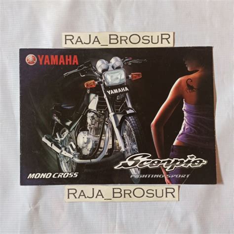 Jual Poster Brosur Katalog Leaflet Jadul Lawas Yamaha Scorpio Steko