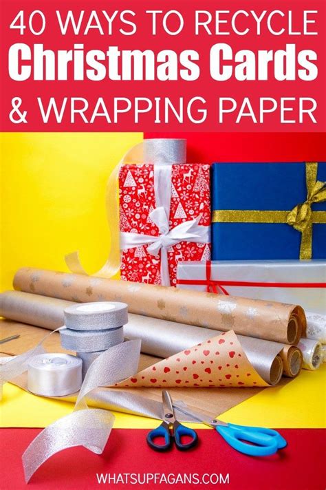 Ingenious Ways To Reuse And Recycle Christmas Cards Wrapping Paper