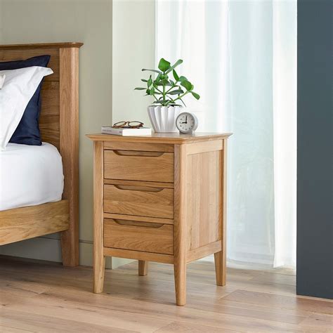 Modern Bedside Table Copenhagen Oak Furnitureland