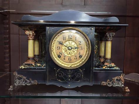 Antique Mantel Clock - Wood Seth Thomas