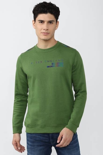 Buy Men Green Graphic Print Crew Neck Sweatshirt Online 775767