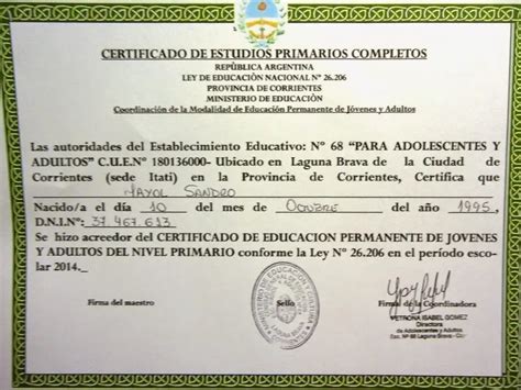 C Mo Obtener Mi Certificado De Primaria Por Internet En Argentina