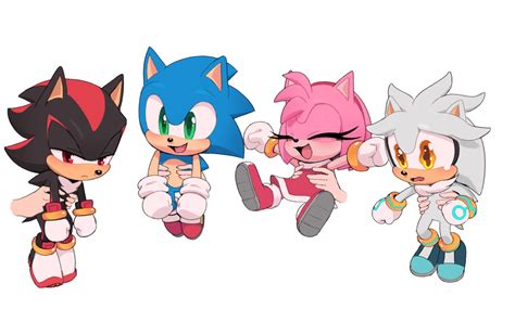 333865 Safe Artisttoonsite Amy Rose Sonic Shadow The Hedgehog