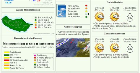 Tempo Nas Ilhas Jul Previs O Do Estado Do Tempo Para Hoje Na