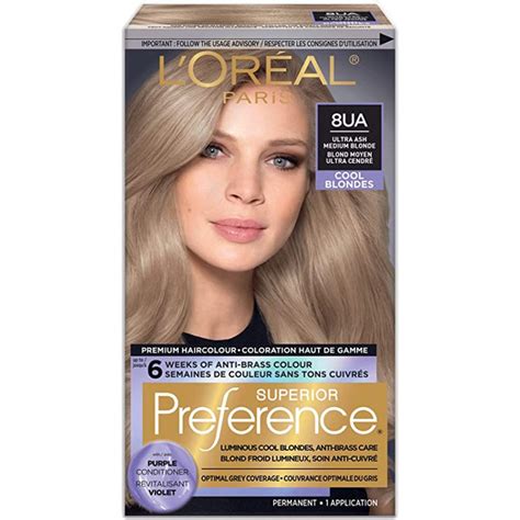 LOreal Paris Superior Preference Ultra Ash Medium Blonde Permanent Hair Colour