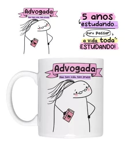 Caneca Personalizada Meme Humor Flork Profissão Advogada 001