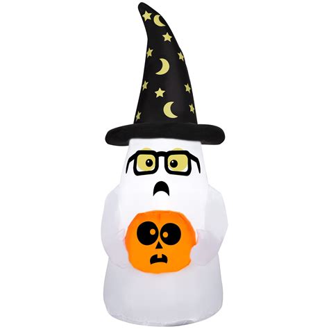 Halloween Airblown Inflatable Ghost Wizard In Training By Way To