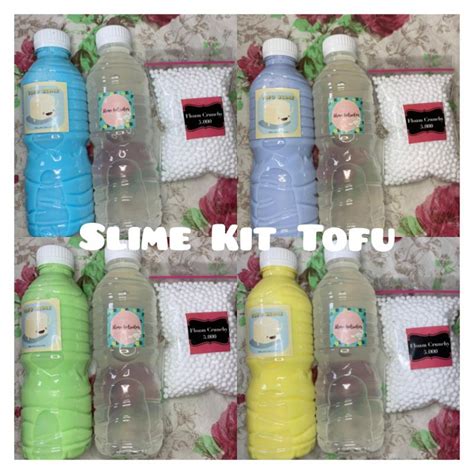 Jual Slime Kit Tofu Slime Slime Kit Murah Slime Kit Lengkap Bahan