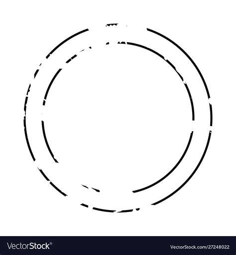 Thin circle frame Royalty Free Vector Image - VectorStock