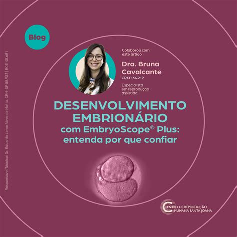 Desenvolvimento embrionário EmbryoScope Plus entenda por que