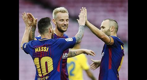 Con Doblete De Messi Barcelona Golea A Las Palmas Excelsior