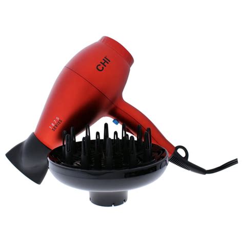 Chi Air 1875 Series Ceramic Hair Dryers Red With Concentrator And Diffuser