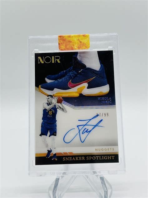 Panini Noir Nikola Jokic Sneaker Spotlight Signatures Auto Sp