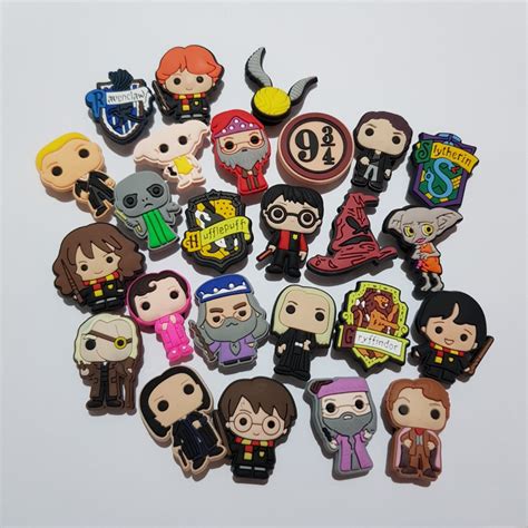 Pinsbotons Para Crocs Harry Potter Personagens Brasão Pomo De Ouro