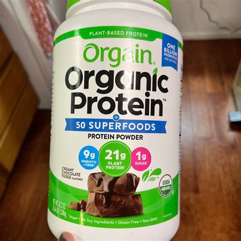 Orgain Organic Creamy Chocolate Fudge 50 Superfoods Protein Powder Reviews Abillion