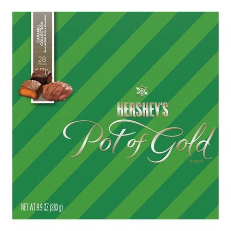 Hersheys Pot Of Gold Caramel Collection Chocolate Christmas Candy Box