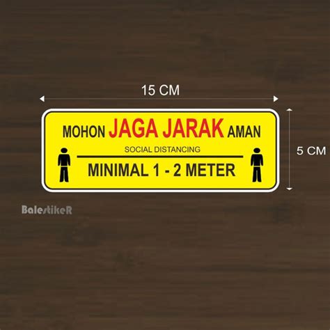 Jual Stiker Jaga Jarak Sticker Shopee Indonesia