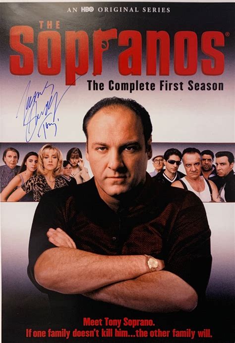 James Gandolfini Autograph Signed Sopranos Poster