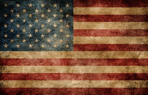 Rustic American Flag Image