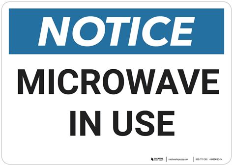 Clean Microwave Sign