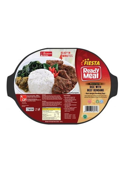 Ready Meal Fiesta Beef Rendang With Rice 320g Klik Indomaret