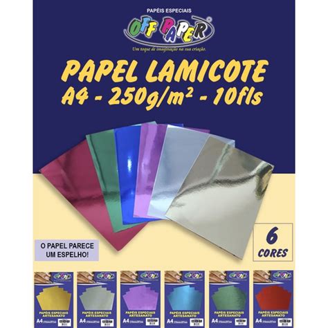 Papel Lamicote A Folhas G Off Paper Premium Shopee Brasil