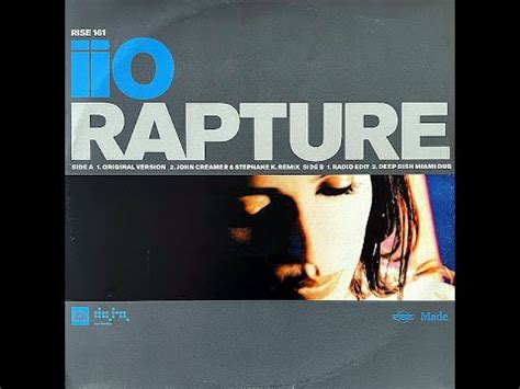 IiO Rapture John Creamer Stephane K Remix Vinile Italiano 12