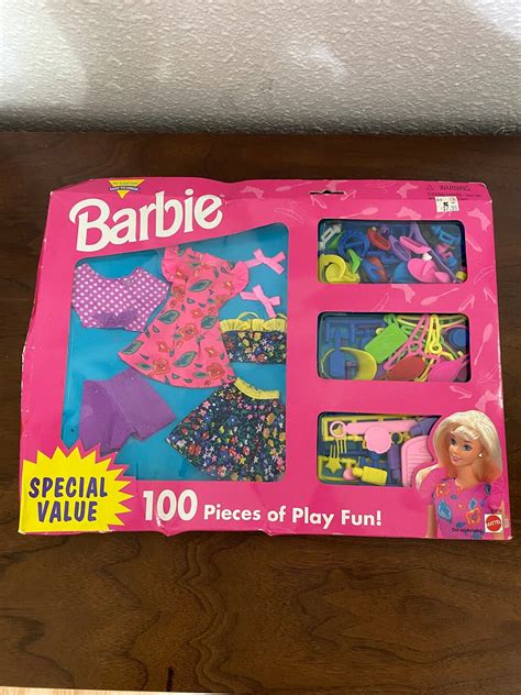 Vintage Barbie Clothes Lot 100 Pieces of Play Fun Brand New in Box New ...