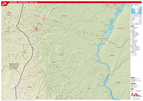 Uganda - Arua District - Base Map - Uganda | ReliefWeb