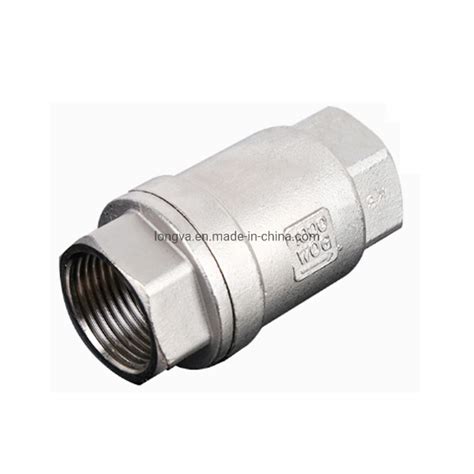 Sanitary Stainless Steel Vertical Spring Loaded Lift Screw Check Valve