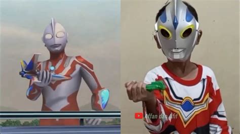 Ultraman Ribut Menyelamatkan Pesawat Upin Dan Ipin Tiru Aksi Upin