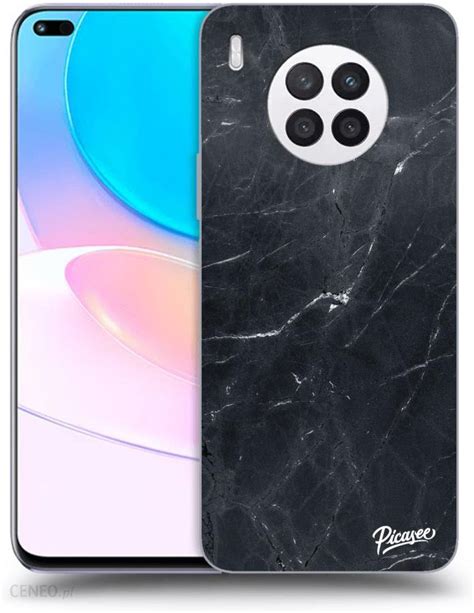 SILIKONOWE CZARNE ETUI NA HUAWEI NOVA 8I BLACK MARBLE Etui Na