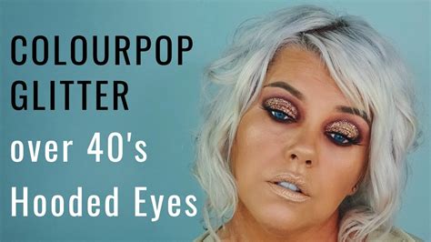 Colourpop Glitter Eyeshadow Tutorial For Hooded Eyes Over 40s Nicqui