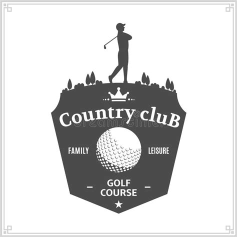 Golf La Plantilla O El Icono Del Logotipo Del Club De Campo Para El