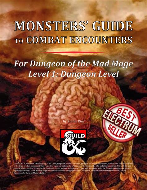 Monsters Guide To Combat Encounters For Waterdeep Dungeon Of The Mad