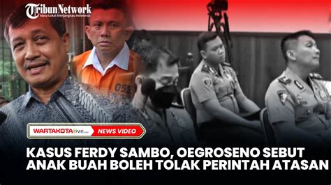 Mantan Wakapolri Komjen Purnawirawan Oegroseno Sebut Anak Buah Boleh