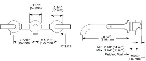 Brizo 65875lf Bl Jason Wu Wall Mounted Bathroom Faucet