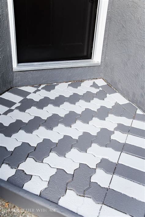 Front Porch Makeover With Painted Paving Stones Balsam Hill Wreath