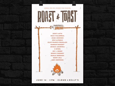 Roast And Toast Poster By Adam Trabold On Dribbble