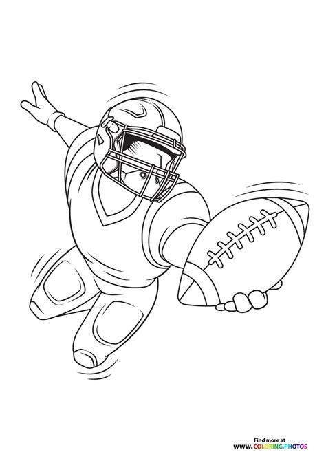 NFL Players - Coloring Pages for kids | Free print or download