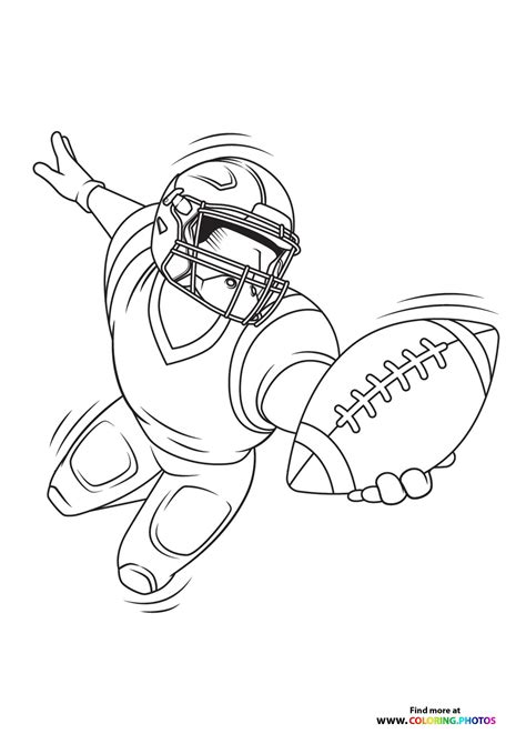 Nfl Players Coloring Pages For Kids Free Print Or Download