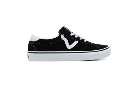 Vans Sport Suede Black White The Suede Vans Sport Is A Retro Lace