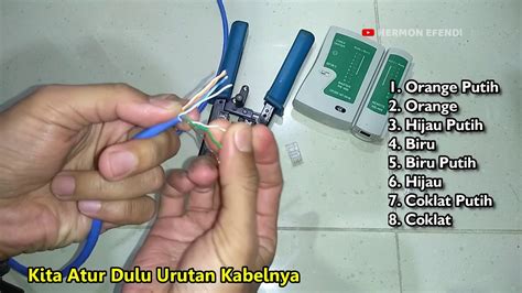 Tutorial Cara Membuat Kabel LAN Belajar Urutan Warna Kabel LAN YouTube