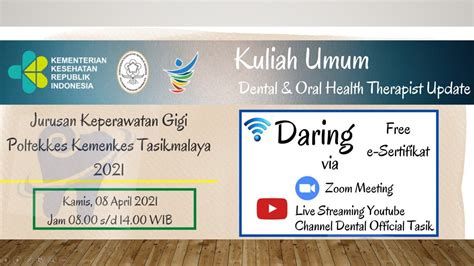 Kuliah Umum Kuliah Pakar Dental Oral Health Therapist Update YouTube