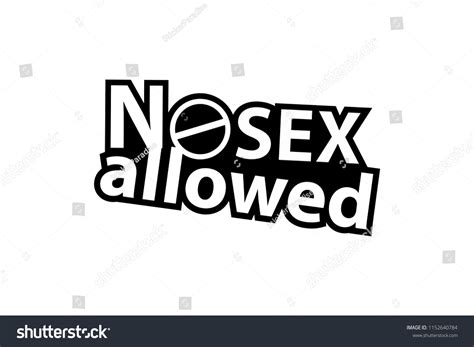 No Sex Allowed Sticker Ready Print Stock Vector Royalty Free Shutterstock