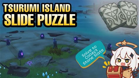 Slide Stone Puzzle Tsurumi Island Stone Slate Puzzle Genshin Impact