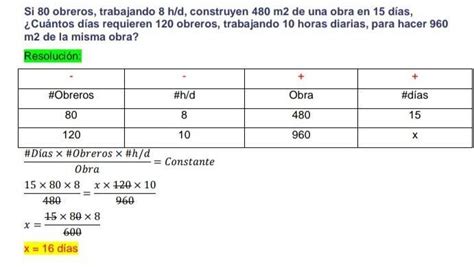 Si 80 Obreros Trabajando 8 H D Construyen 480 M2 De Una Obra En 15