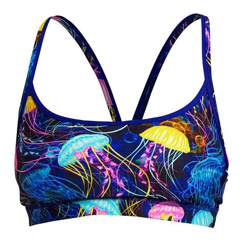 Funkita Sports Bikini Top Blue Swiminn