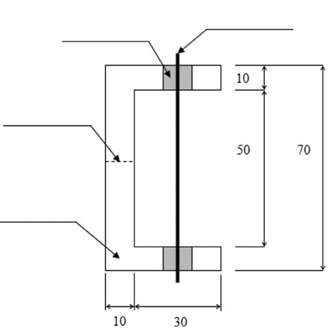 Size For Tensile Specimen Unit In Mm Download Scientific Diagram